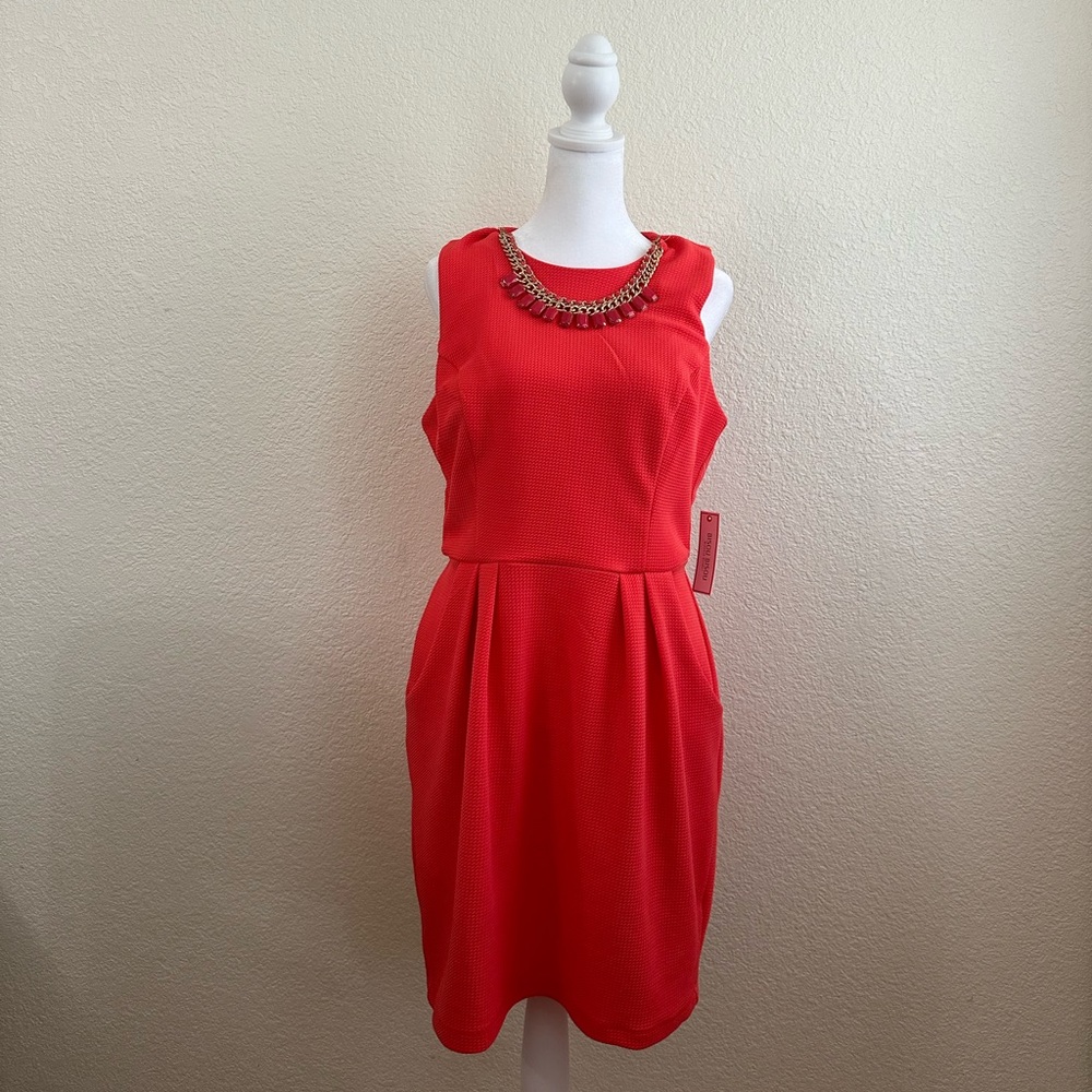 Bisou Bisou Michele Bohbot Orange/Coral dress size 12